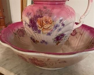 Wash bowl & pitcher