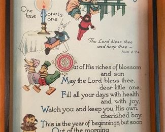 Vintage guest birthday card