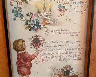 Vintage third birthday card