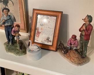 Norman Rockwell figurines by Gorham