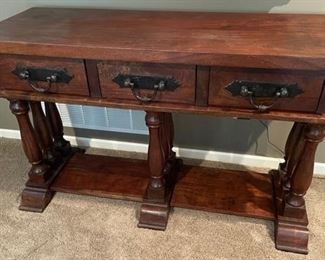 Solid wood sofa or entry table