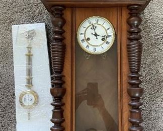 Antique Vienna Regulator R=A wall clock