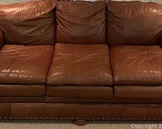 Benchcraft Chesnut Leather Sofa
