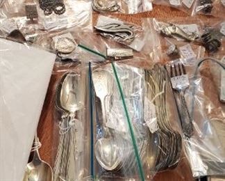 sterling silver jewelry and flatware