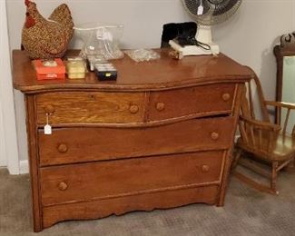 antique oak dresser