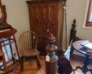 wardrobe and child's chair