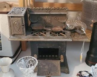 antique child's toy stove