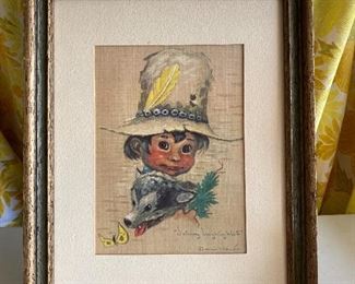 Johnny Laughing Wolf Framed Print $10.00