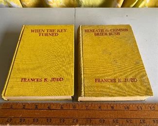 Frances K Judd 2 Book Set 1939 $15.00 Both 