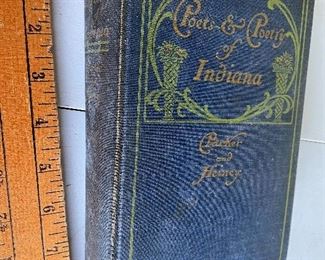 Poets and Poetry of Indiana Parker and Heiney 1900 $12.00