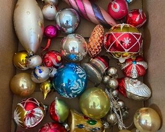 Box of Vintage Ornaments $24.00 