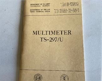 Multimeter TS-297/U Book $4.00
