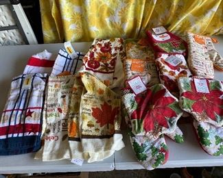 All Towels and Pot Holders Shown New $8.00