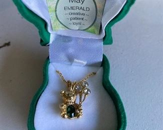 Emerald Bear Necklace $5.00