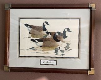 Canada Geese Artwork by Ray Young. 44" x 34".