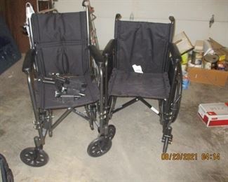 2 wheel chairs - 1 drive and 1 karman