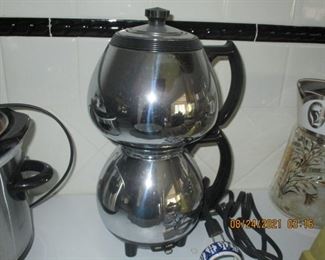 Old art deco electric coffee pot