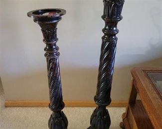(2) Floor Candle Holders