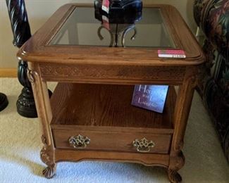 Wooden end table