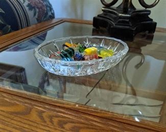 Glass oval tray