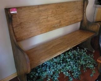 Vintage Church Pew With Custom Made Cushion