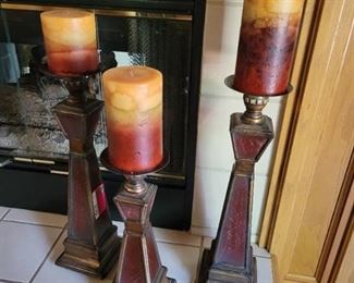 3 Decorative Candle Holders