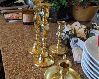 Variety of items - Set of bowls, Plate, Candle holders, ECT.