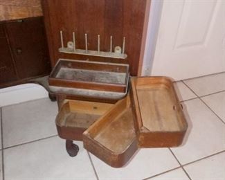 VINTAGE SEWING MACHINE CABINET