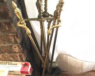 $ 12.00 - Brass Fireplace set