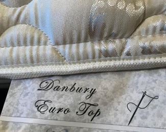 $ 50.00 - Danbury Euro Top Mattress - Full size - wrapped for easy transport (top mattress only) 