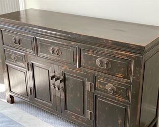 Horchow Asian sideboard. Measures 55" W x 18" D x 34" H. Photo 1 of 2. 