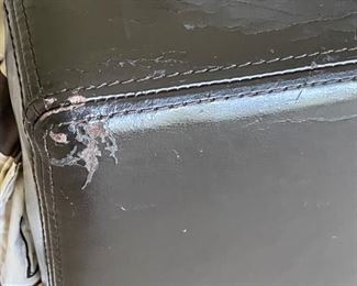 Room & Board Queen leather bed frame. Bedding and mattress set sold separately. Photo 3 of 3. 