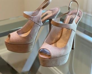 Prada suede size 7 stilettos. 