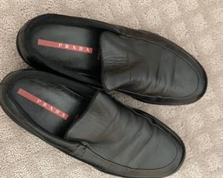 Assorted men's designer dress shoes in size 8 through 10. Brands included Barneys New York, Prada, Cole Haan, Todd's, etc. Photo 2 of 9.