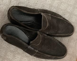 Assorted men's designer dress shoes in size 8 through 10. Brands included Barneys New York, Prada, Cole Haan, Todd's, etc. Photo 6 of 9.