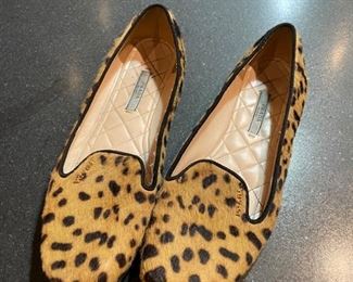 Prada size 7 leopard print shoes. 