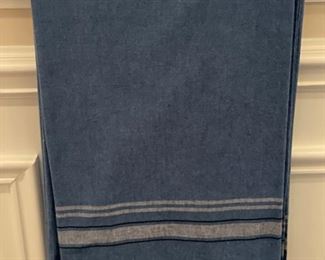 Two outdoor picnic table tablecloths. 