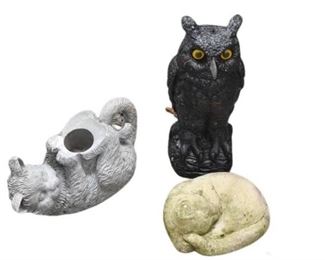 18. Three 3 Animal Sculptures