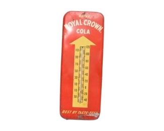 23. Vintage ROYAL CROWN COLA Advertising Sign Thermometer