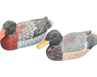 65. Pair Of Duck Figures