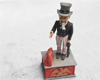 84. Vintage Metal Uncle Sam Figure