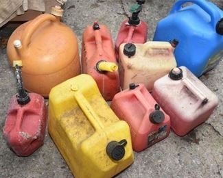 89. Group Lot Of Gas Cans