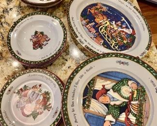 Christmas serving pieces