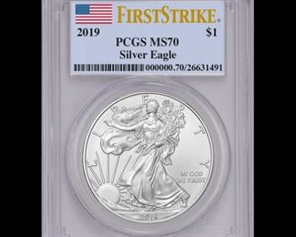 2019 MS70 Silver Eagle $1
