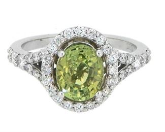 2.14ct Alexandrite & 0.60ct Diamond Ring