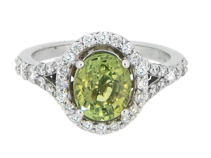 2.14ct Alexandrite & 0.60ct Diamond Ring