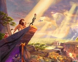 Thomas Kinkade Lion King Lithograph