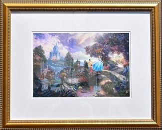 Thomas Kinkade Cinderella Offset Lithograph