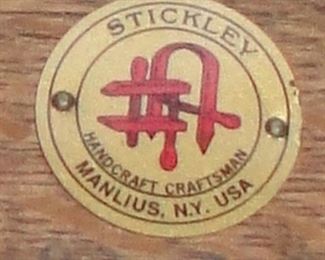 Label from the Stickley Chairs