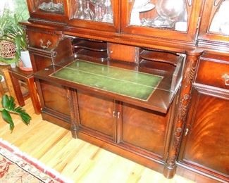 China Cabinet has a pull out desk